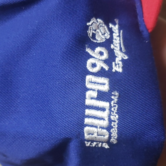 Nutmeg UEFA Euro96 official licensed product england snapback hat blue/red new - Picture 2 of 6